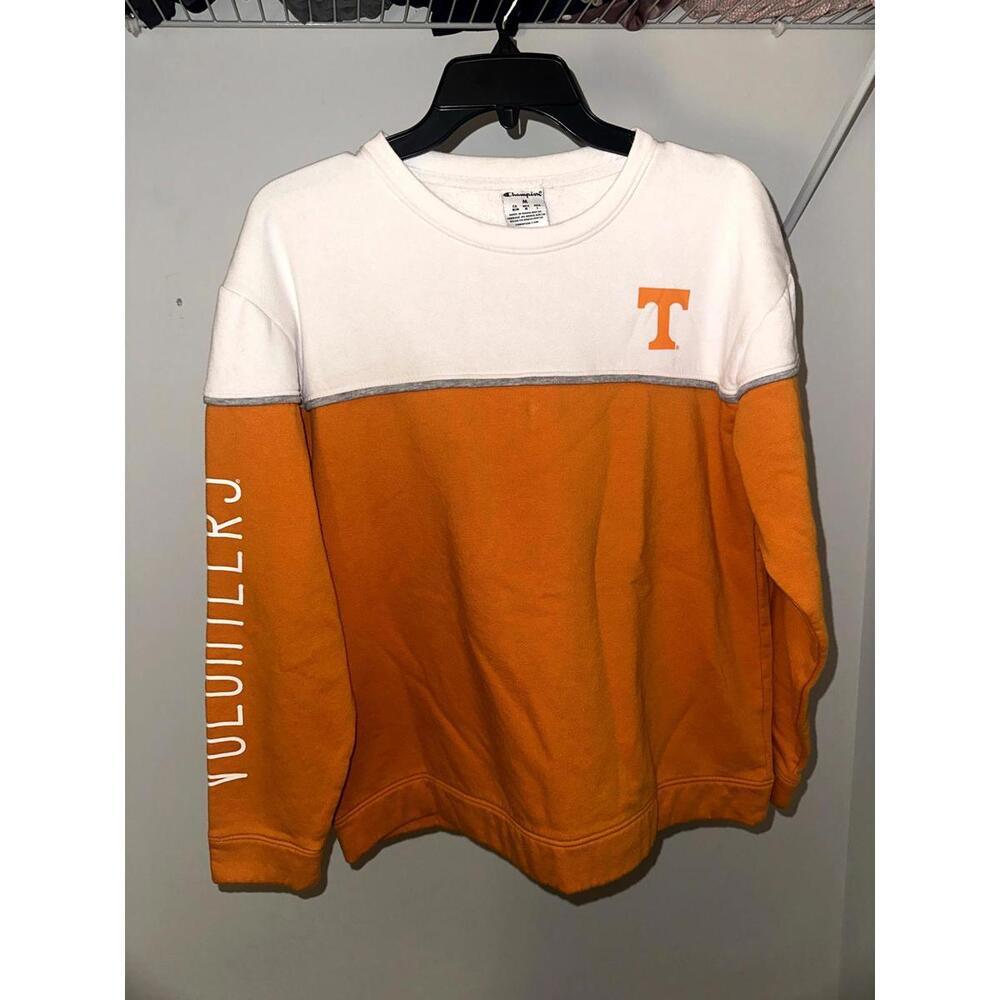 Champion Tennessee Volunteers Sweatshirt – Colorblock – Unisex Fit – Size M